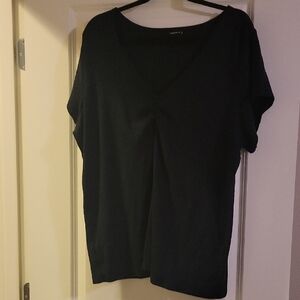 Torrid Black V-Neck Blouse